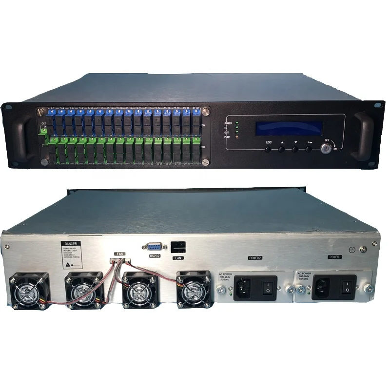 Hensure 32-Port Optical Network SC 22dbm Used Polished UPC 1550nm JDSU Bookham Fitel Laser Dual 48V SMPS Backup Best Price EDFAs
Hensure 32-Port Optical Network SC 22dbm Used Polished UPC 1550nm JDSU Bookham Fitel Laser Dual 48V SMPS Backup Best Price EDFAs