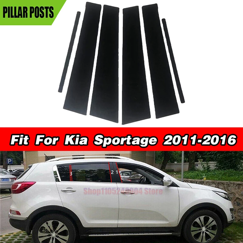 6pc For Kia Sportage 2011 2012 2013 2014 2015 2016 Gloss Black Pillar Posts Door Window Molding Cover Trims Stickers Accessories
6pc For Kia Sportage 2011 2012 2013 2014 2015 2016 Gloss Black Pillar Posts Door Window Molding Cover Trims Stickers Accessories