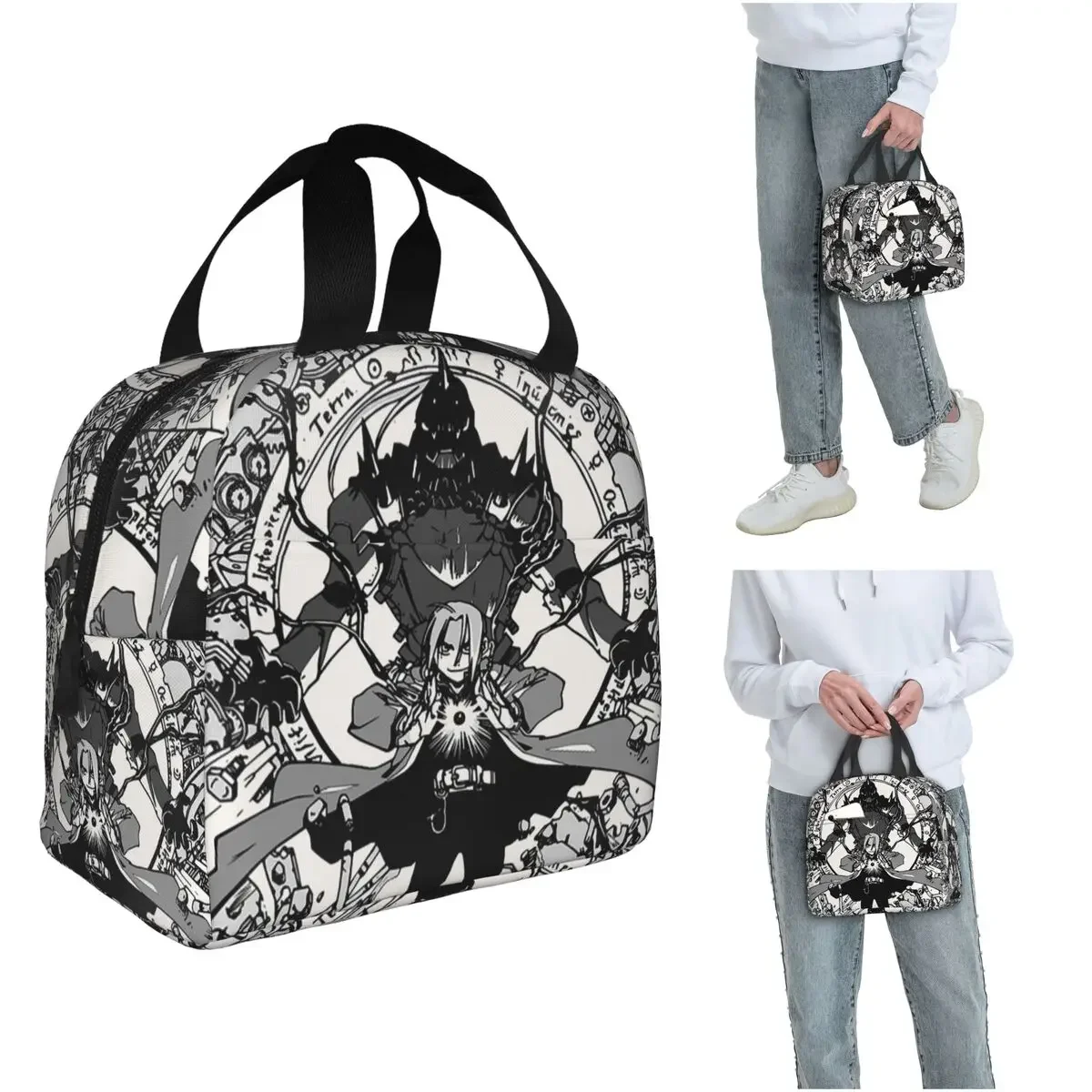 Fullmetal Alchemist Anime Manga 4 Insulated Lunch Bag for Women Kids Portable Food Boxes Thermal Lunch Box Tote
Fullmetal Alchemist Anime Manga 4 Insulated Lunch Bag for Women Kids Portable Food Boxes Thermal Lunch Box Tote