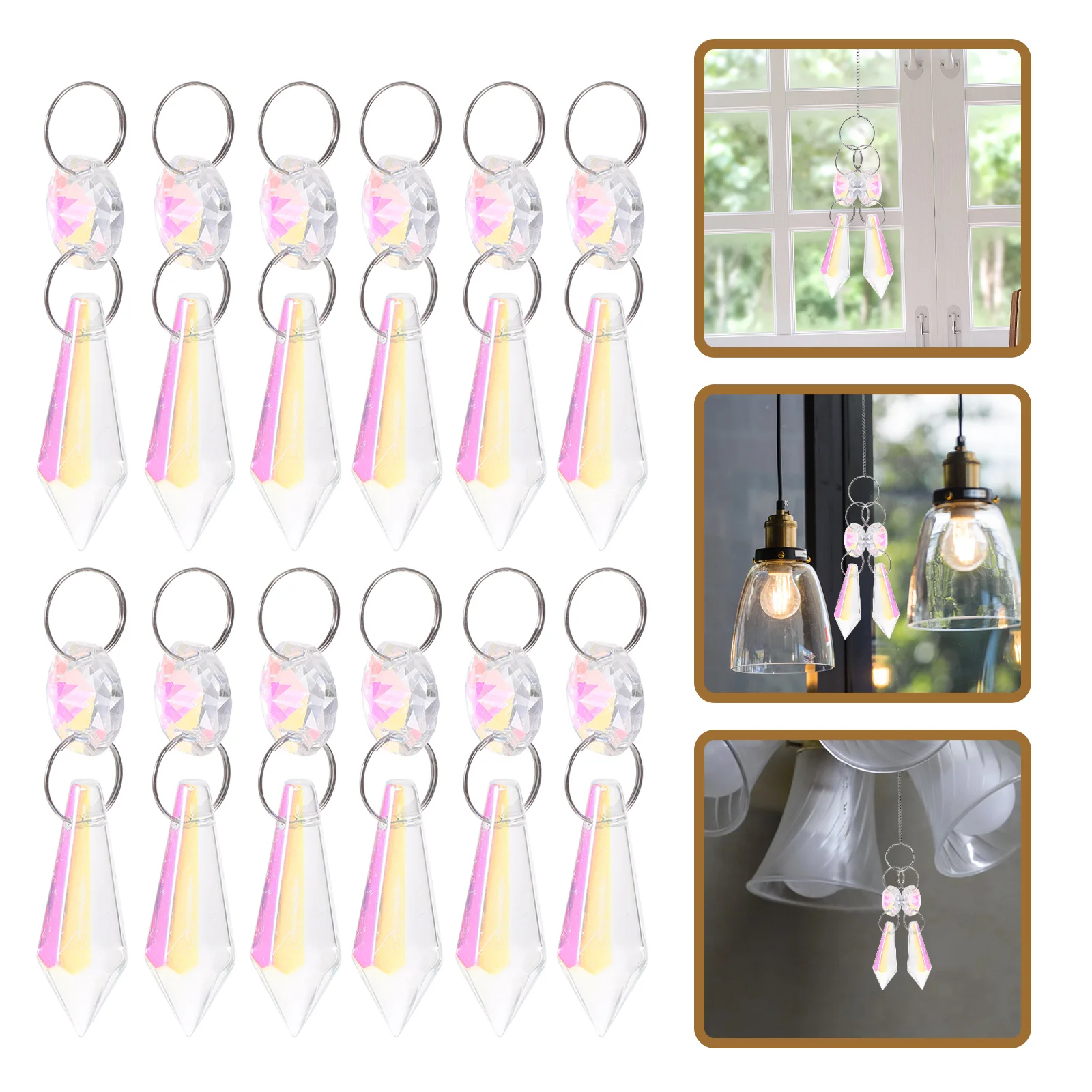 20Pcs Crystal Sun Catcher Hanging Decoration Pendant for Windows Garden Office Home Decor Sun Catcher Beads Crystal
20Pcs Crystal Sun Catcher Hanging Decoration Pendant for Windows Garden Office Home Decor Sun Catcher Beads Crystal