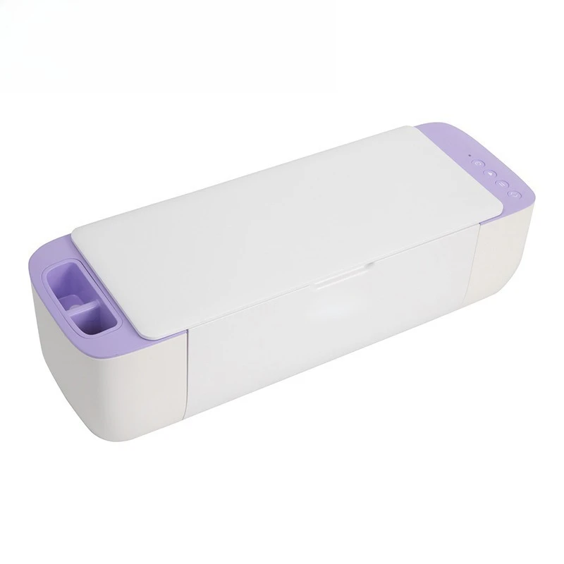 Automatic Desktop Vinyl Cutter for Home Use for Small Purple Cutting Machine for Vinyl Decals Heat Transfer Film and Adhesive
Automatic Desktop Vinyl Cutter for Home Use for Small Purple Cutting Machine for Vinyl Decals Heat Transfer Film and Adhesive