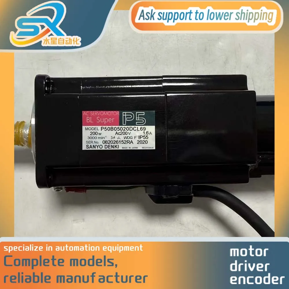 Factory Rice Sanyo Servo Motor 200W P50B05020DCL69 For Industriall Automation
Factory Rice Sanyo Servo Motor 200W P50B05020DCL69 For Industriall Automation