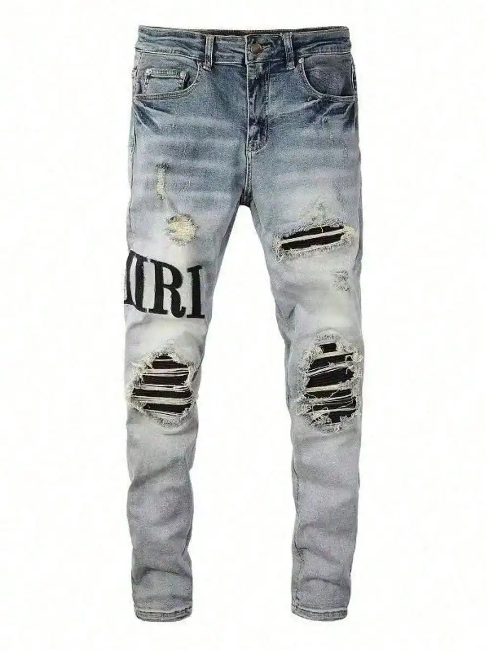 European And American Brand High Street American Jeans Men's Thread Insertion Process, Holes And Random Lines Patch Elastic Slim Men's Pants
European And American Brand High Street American Jeans Men's Thread Insertion Process, Holes And Random Lines Patch Elastic Slim Men's Pants