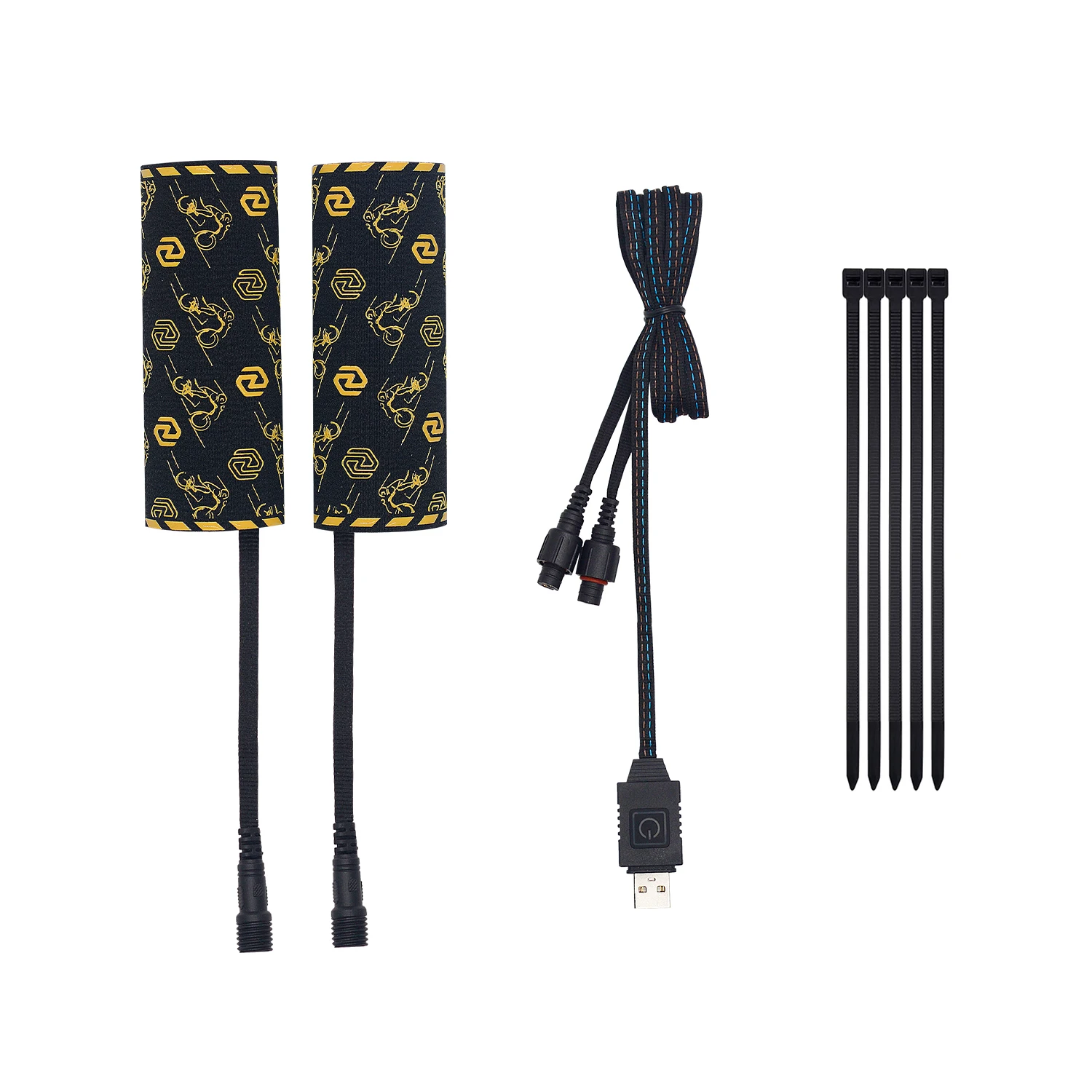 CSZH-974K5 Velcro-Style Heated Handlebar Grips 5V USB 6 Gears Motorbike Heated Hand Grips Handlebar Warmer W/Memory Function
CSZH-974K5 Velcro-Style Heated Handlebar Grips 5V USB 6 Gears Motorbike Heated Hand Grips Handlebar Warmer W/Memory Function