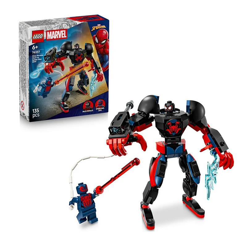 LEGO 76337 Miles Morales Mech Vs Spider Man 2099 Building Set With Posable Mech And 2 Minifigures For Boys Girls 6+ Years Old
LEGO 76337 Miles Morales Mech Vs Spider Man 2099 Building Set With Posable Mech And 2 Minifigures For Boys Girls 6+ Years Old