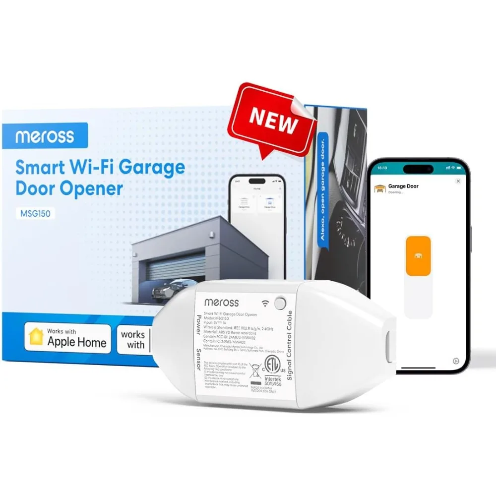 Умный пульт дистанционного управления для гаражных ворот, совместимый с Apple HomeKit, Alexa, Google Assistant, SmartThings, CarPlay
Умный пульт дистанционного управления для гаражных ворот, совместимый с Apple HomeKit, Alexa, Google Assistant, SmartThings, CarPlay