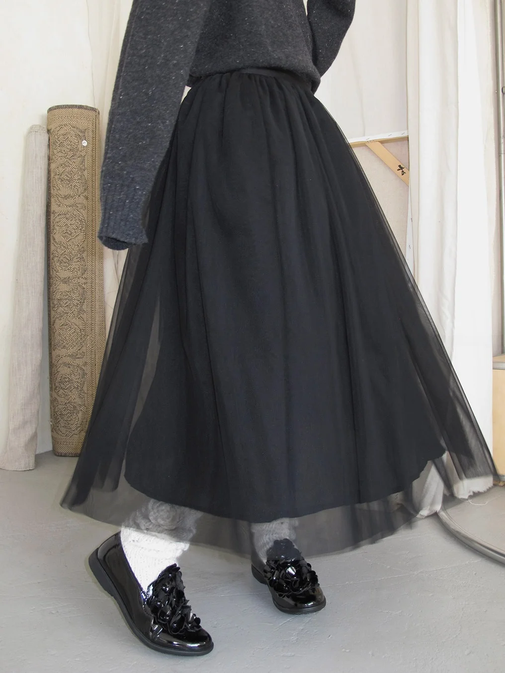 Purple Elastic Waist A-Line Skirt Layered Wear Puffy f-length Skirt Pure Color Korean Sle Women's Faion Spring Season
Purple Elastic Waist A-Line Skirt Layered Wear Puffy f-length Skirt Pure Color Korean Sle Women's Faion Spring Season