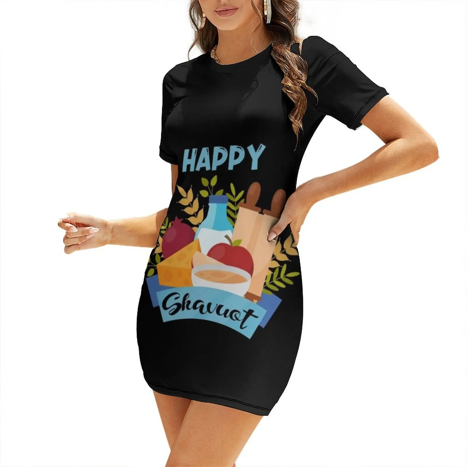 Happy Shavuot Short Sleeved Dress wedding dresses for woman elegant guest wedding dress
Happy Shavuot Short Sleeved Dress wedding dresses for woman elegant guest wedding dress