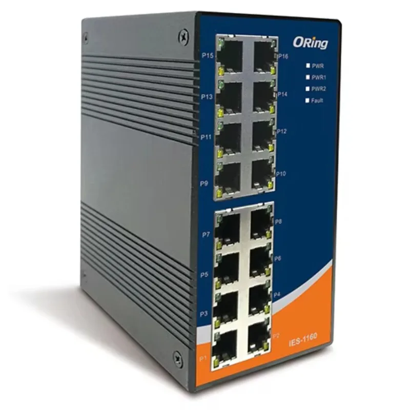 ORING SWITCH Industrial Switch Industrial 16-port Unmanaged Ethernet Switch With 16x10/100Base-T(X) IES-1160
ORING SWITCH Industrial Switch Industrial 16-port Unmanaged Ethernet Switch With 16x10/100Base-T(X) IES-1160