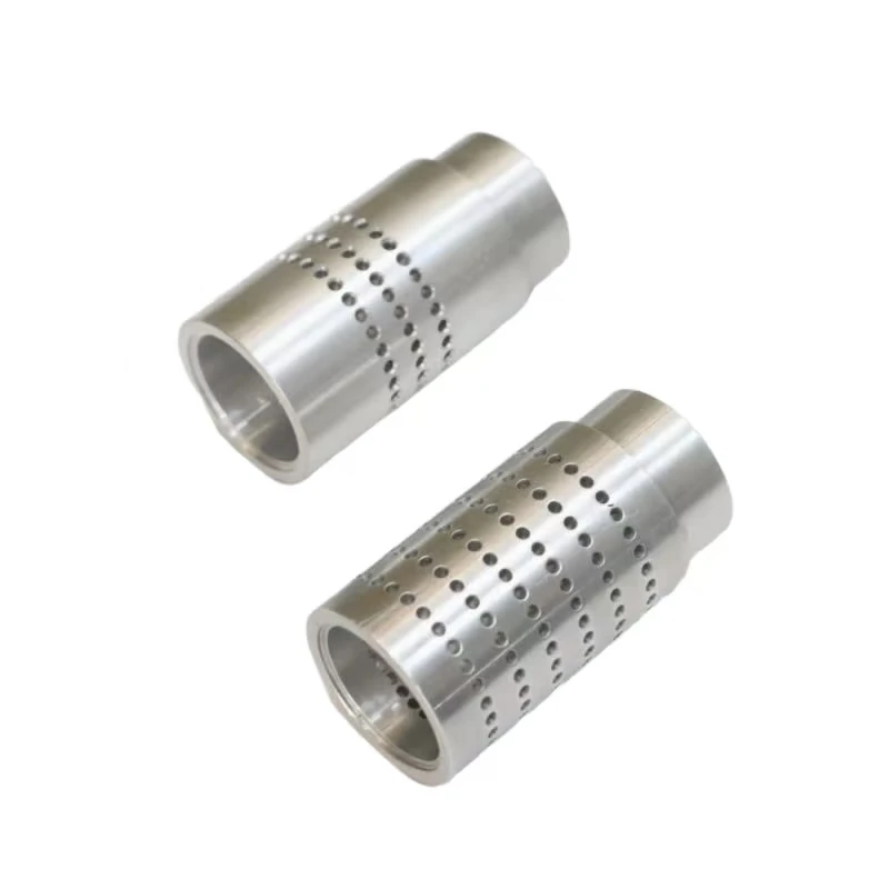 Stainless steel CNC precision machined dense hole mechanical connection / filter sleeve parts
Stainless steel CNC precision machined dense hole mechanical connection / filter sleeve parts
