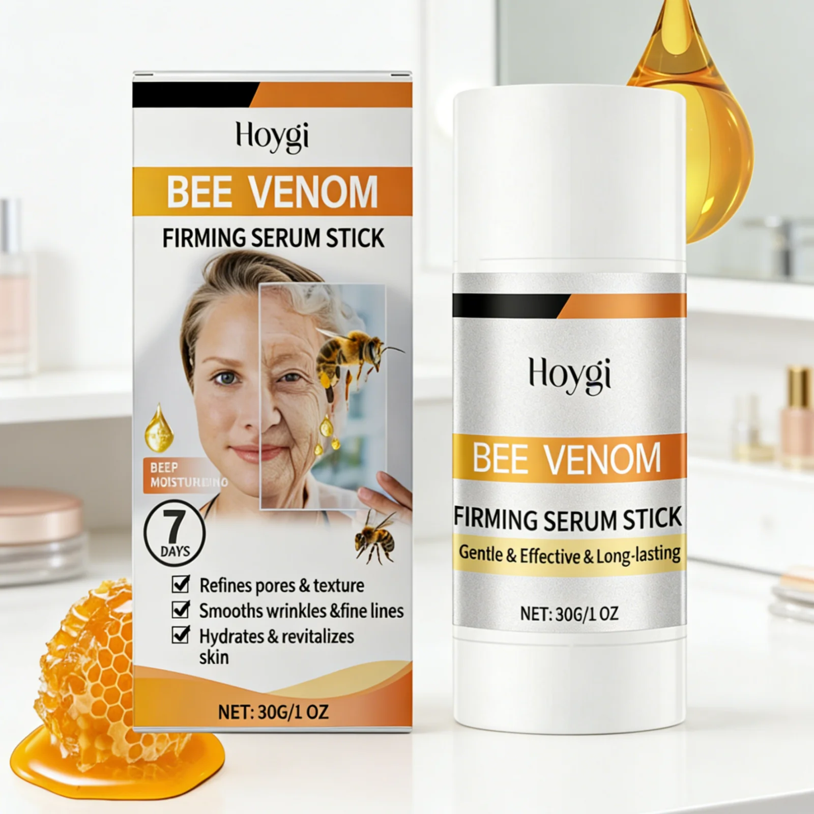 Hoygi Bee Venom Serum Stick Anti Wrinkle Pore Minimizing Smoothing Fine Lines Repairing Even Tone Hydrating Firming Serum Stick
Hoygi Bee Venom Serum Stick Anti Wrinkle Pore Minimizing Smoothing Fine Lines Repairing Even Tone Hydrating Firming Serum Stick