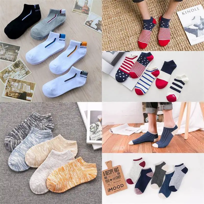 Men's Short Socks 5 Pairs Trendy Color Boat Socks Retro Spring Summer Pure Color New Model Casual Comfortable Polyester
Men's Short Socks 5 Pairs Trendy Color Boat Socks Retro Spring Summer Pure Color New Model Casual Comfortable Polyester