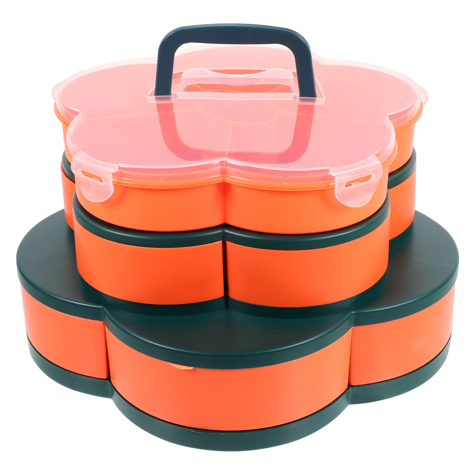 1Pcs Three-Layer Rotating Snack Box Cyan Plastic Storage Compartment for Snacks Nuts Candy Serving Tray
1Pcs Three-Layer Rotating Snack Box Cyan Plastic Storage Compartment for Snacks Nuts Candy Serving Tray