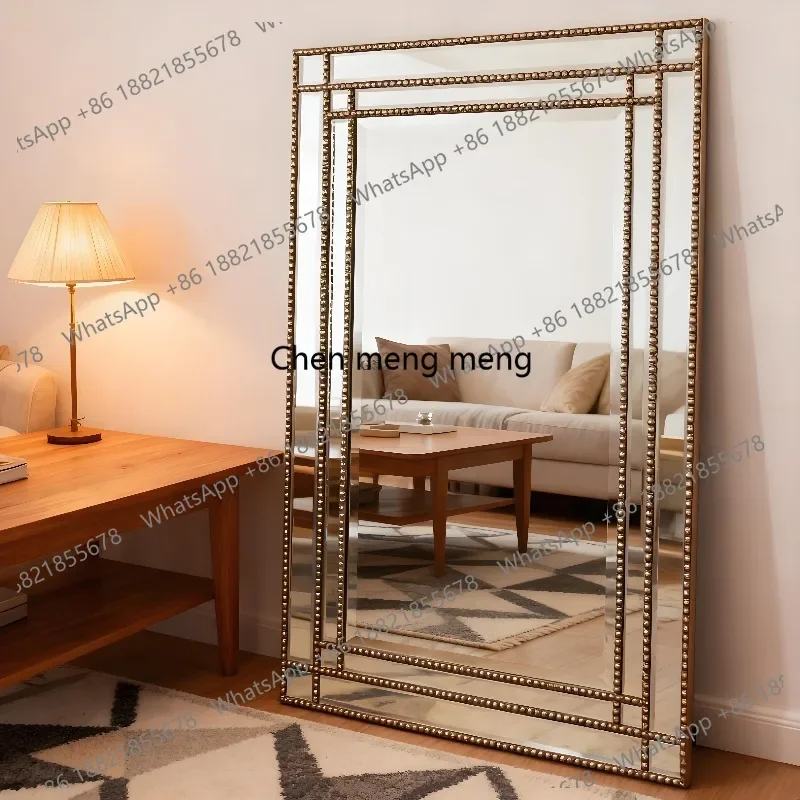 M46 French floor-to-ceiling mirror living room light luxury high-end full-body mirror wall-mounted clothing store fitting mirror
M46 French floor-to-ceiling mirror living room light luxury high-end full-body mirror wall-mounted clothing store fitting mirror
