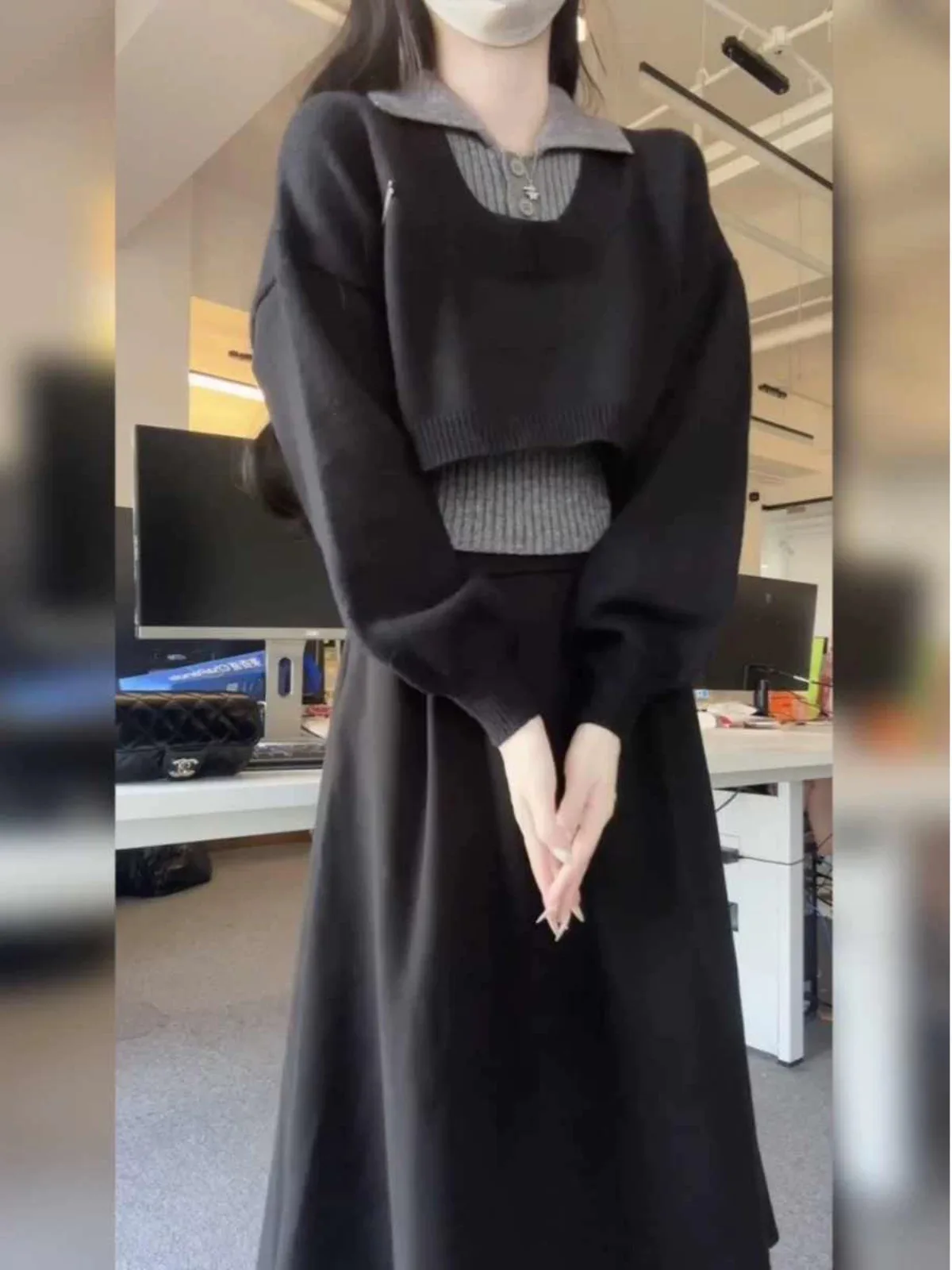 Early Autumn Korean Style College Fashion Sweater Skirt Two-Piece Set Spring Winter Chic Ladies Ensemble Student Uniform
Early Autumn Korean Style College Fashion Sweater Skirt Two-Piece Set Spring Winter Chic Ladies Ensemble Student Uniform