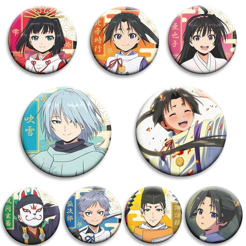 32/50mm Anime The Elusive Samurai Snap Button Pins Cartoon Ayako Shizuku Brooch Creative Round Badge for Clothing Backpack Gifts 
32/50mm Anime The Elusive Samurai Snap Button Pins Cartoon Ayako Shizuku Brooch Creative Round Badge for Clothing Backpack Gifts