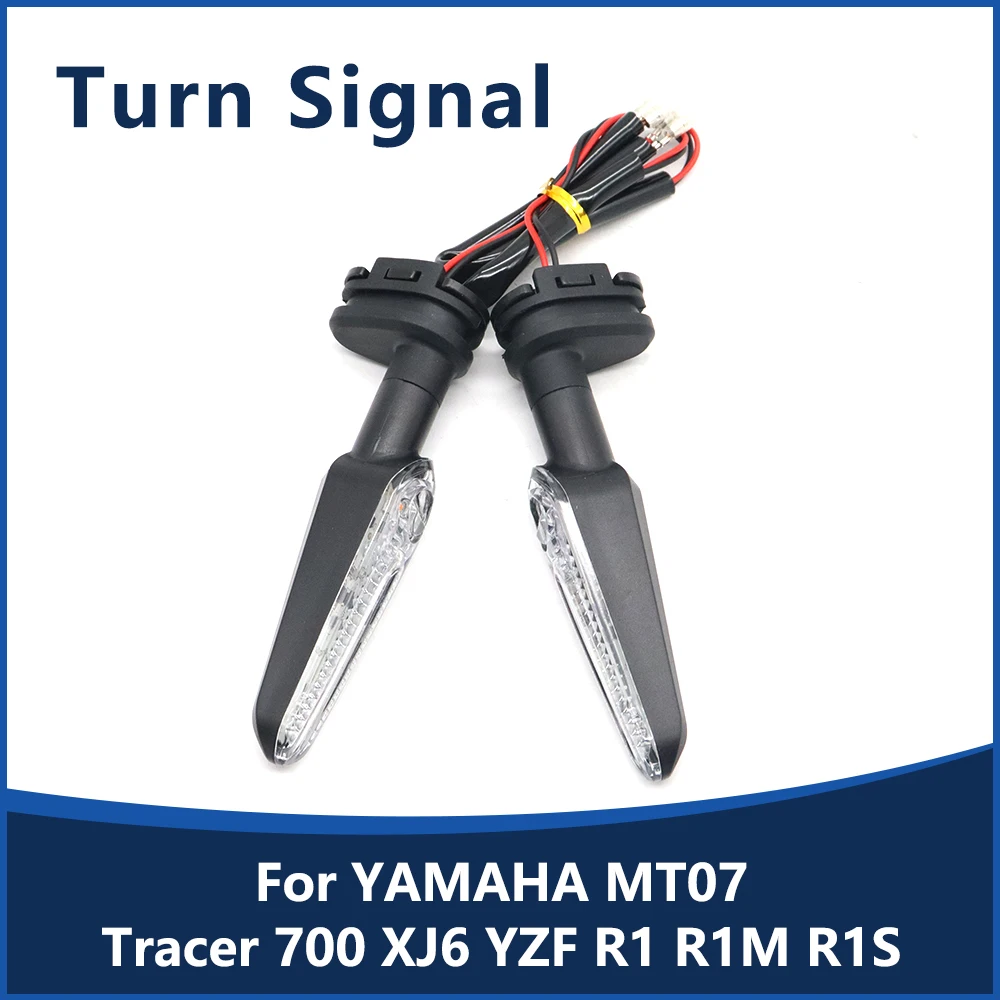 Motorcycle LED Front Rear Turn Signal Indicator Light Flasher Blinker Lamp For YAMAHA MT07 Tracer 700 XJ6 YZF R1 R1M R1S