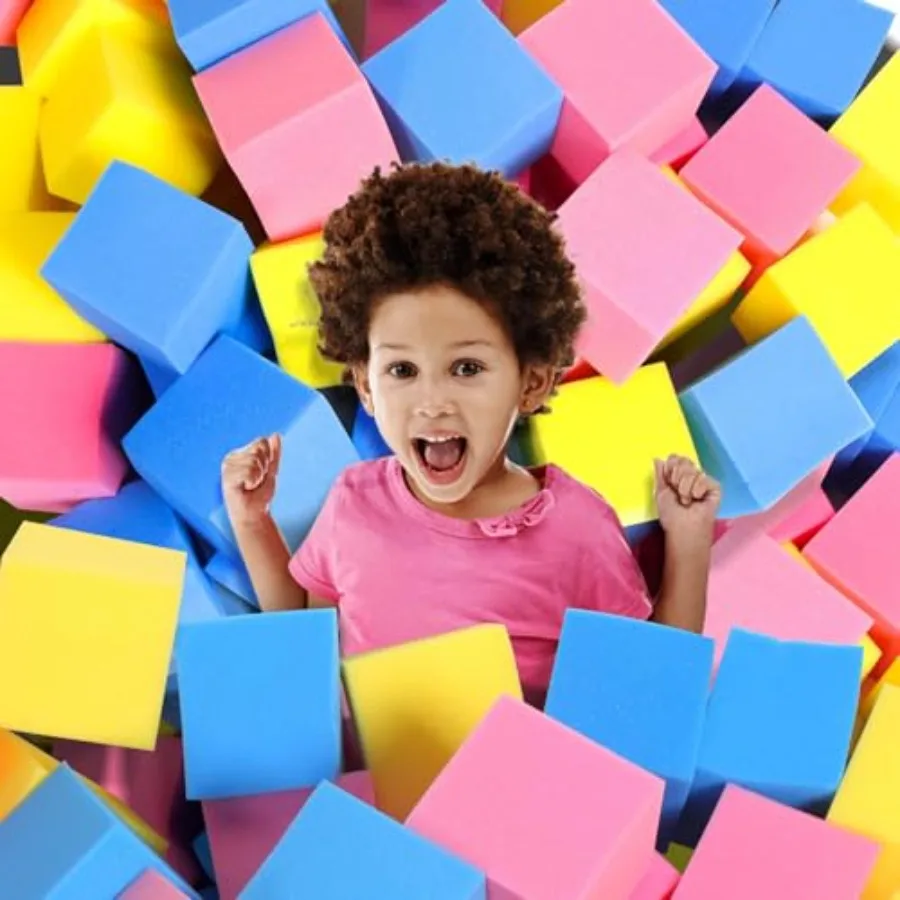 Foam Pit Cubes - 36 PCS 5 Inches Gymnastics Foam Blocks Trampoline Blocks Multi-Sport Protective Padding for Gymnastics Trampol
Foam Pit Cubes - 36 PCS 5 Inches Gymnastics Foam Blocks Trampoline Blocks Multi-Sport Protective Padding for Gymnastics Trampol