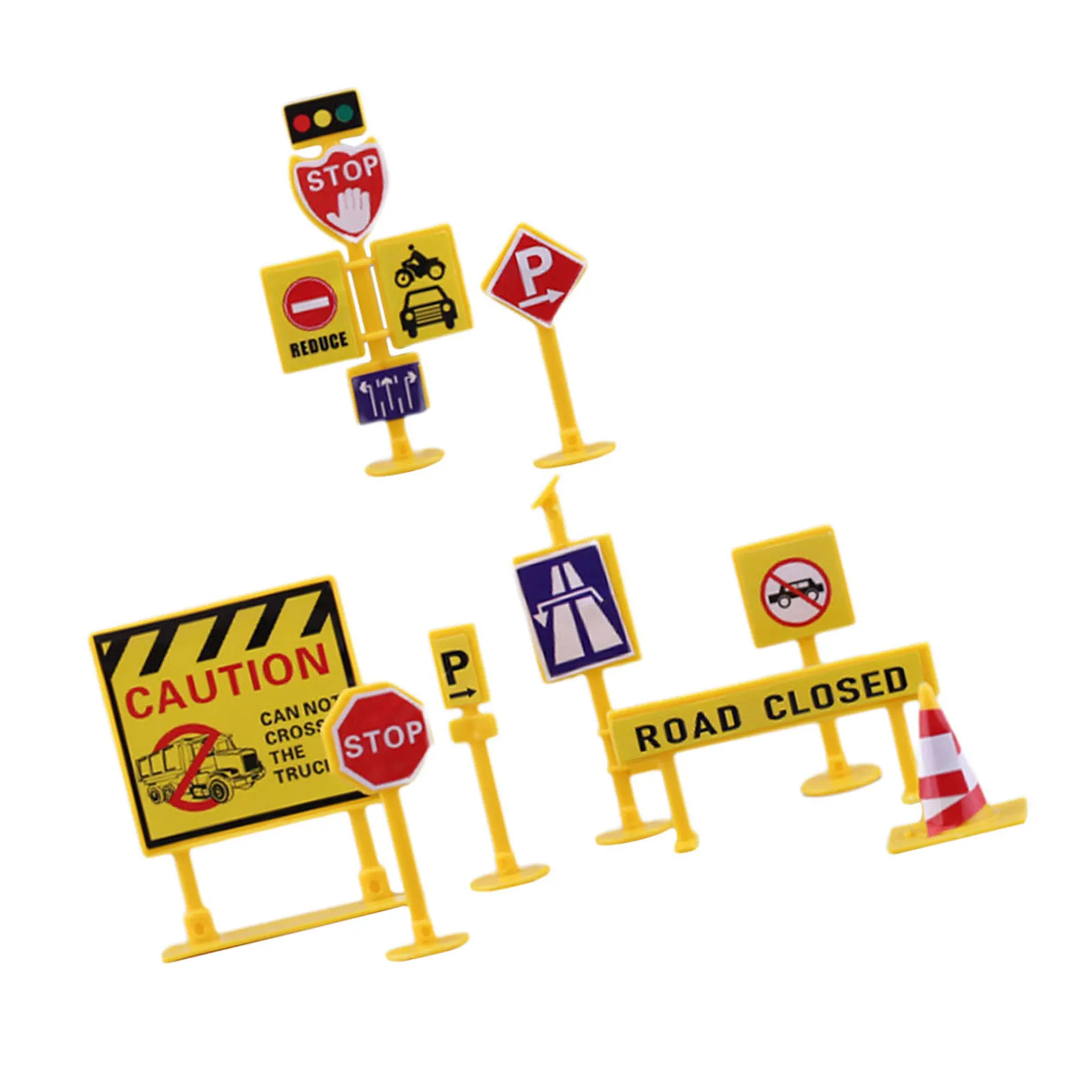 1Set Long-Lasting Plastic Traffic Sign Barricade Set Miniature Roadblock Decor for Children Road Safety Awareness Pretend Play
1Set Long-Lasting Plastic Traffic Sign Barricade Set Miniature Roadblock Decor for Children Road Safety Awareness Pretend Play