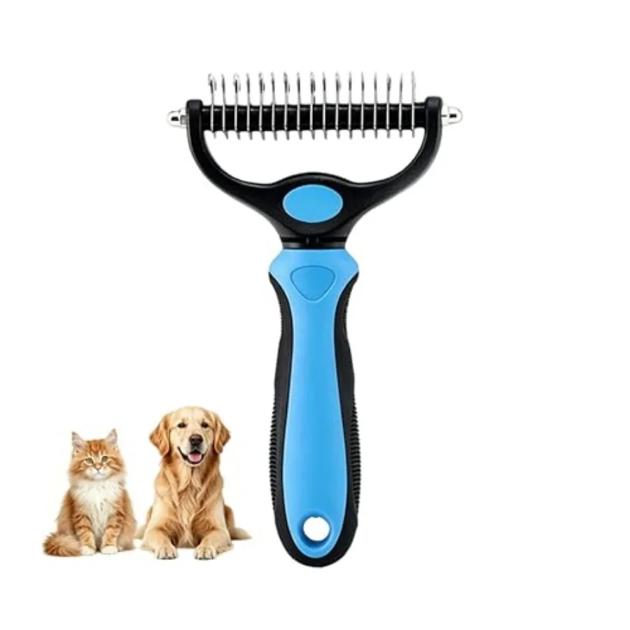 Dematting Comb for Dogs and Cats, Undercoat Rake Pet Brush for Long Hair, Deshedding Dog Brush Removes Tangles Knots and Loose
Dematting Comb for Dogs and Cats, Undercoat Rake Pet Brush for Long Hair, Deshedding Dog Brush Removes Tangles Knots and Loose