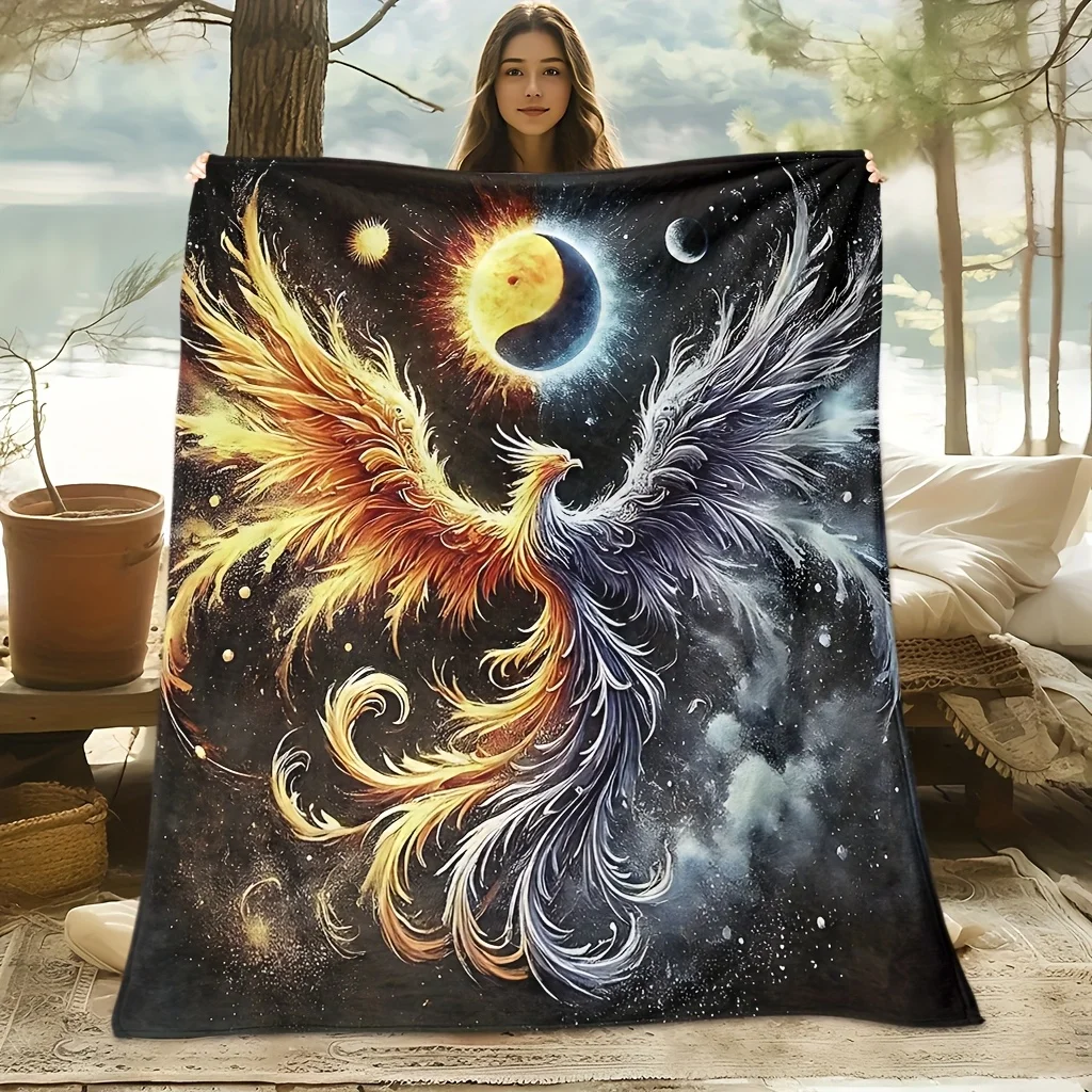 Top pick1pc Yin Yang Phoenix Dragon Blanket Golden Purple 100% Polyester All-Season Breathable Flannel Bedspread
Top pick1pc Yin Yang Phoenix Dragon Blanket Golden Purple 100% Polyester All-Season Breathable Flannel Bedspread