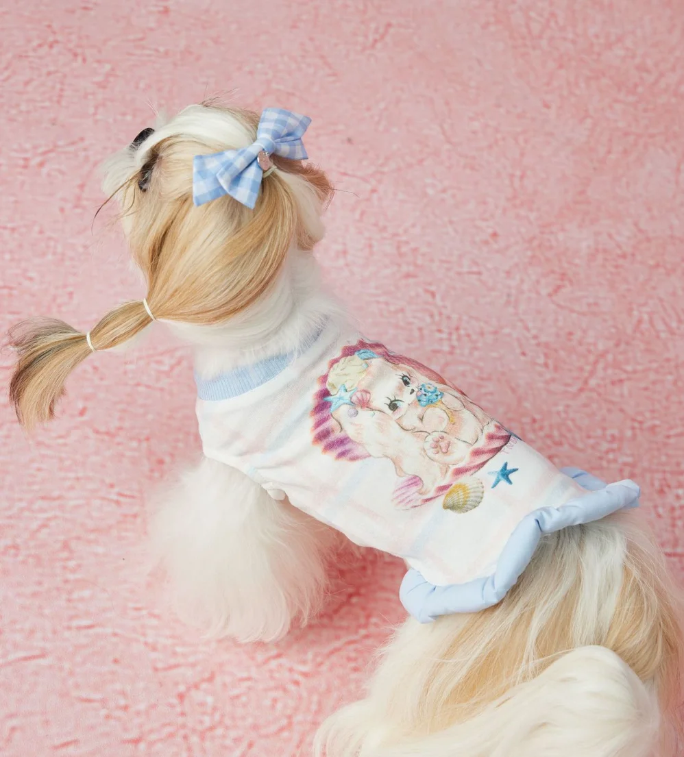 BULE NO STOCK!!Cute Plaid Pattern Pet Outfit, Spring Summer Dog Dress & Hat Set for Maltese Bichon
BULE NO STOCK!!Cute Plaid Pattern Pet Outfit, Spring Summer Dog Dress & Hat Set for Maltese Bichon