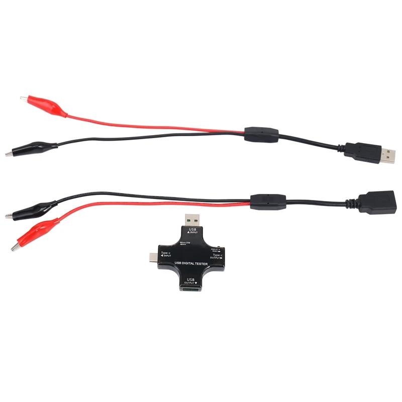 Тестер USB C, 2 в 1, USB-тестер типа C, цифровой мультиметр IPS с цветным экраном, напряжение, ток, мощность, сопротивление, температура, с зажимом
Тестер USB C, 2 в 1, USB-тестер типа C, цифровой мультиметр IPS с цветным экраном, напряжение, ток, мощность, сопротивление, температура, с зажимом