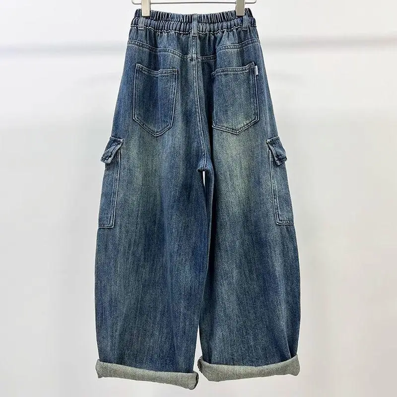 Свободная повседневная рабочая одежда, джинсы, мужские и женские большие размеры с эластичной резинкой на талии, весенние новые свободные прямые джинсы, повседневная одежда
Свободная повседневная рабочая одежда, джинсы, мужские и женские большие размеры с эластичной резинкой на талии, весенние новые свободные прямые джинсы, повседневная одежда