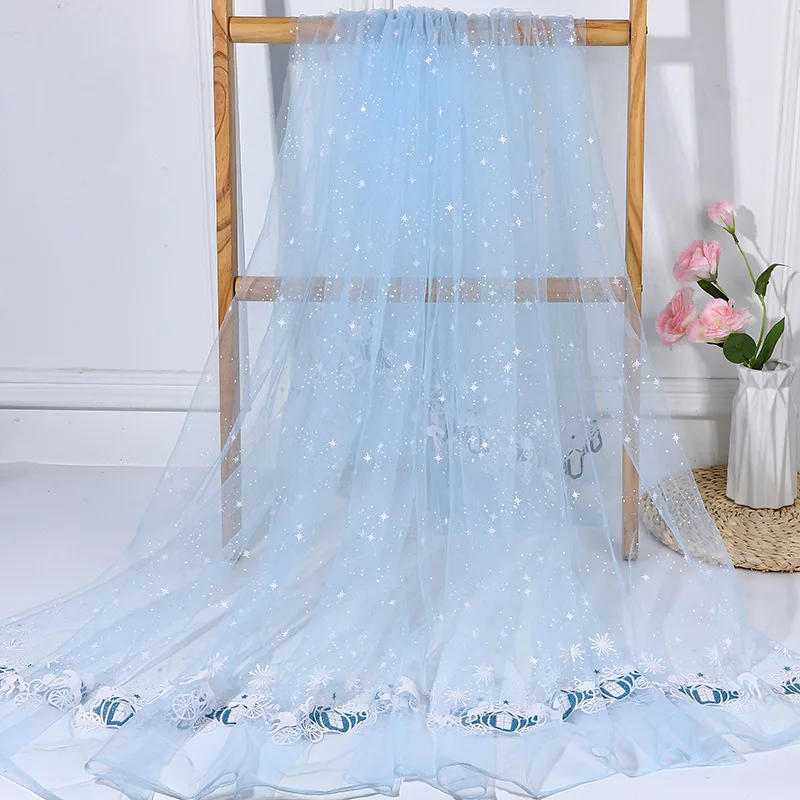 2 Yard White & Blue Gold Foil Tulle Fabric 1.5m Wide for Princess Kids Dress Wedding Costume DIY Elegant Cute
2 Yard White & Blue Gold Foil Tulle Fabric 1.5m Wide for Princess Kids Dress Wedding Costume DIY Elegant Cute