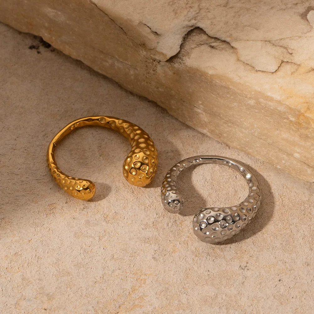 Stainless Steel PVD 18K Gold Plated Tarnish Rugged Solid Rings For Woman Jewelry Wholesale Trendy
Stainless Steel PVD 18K Gold Plated Tarnish Rugged Solid Rings For Woman Jewelry Wholesale Trendy