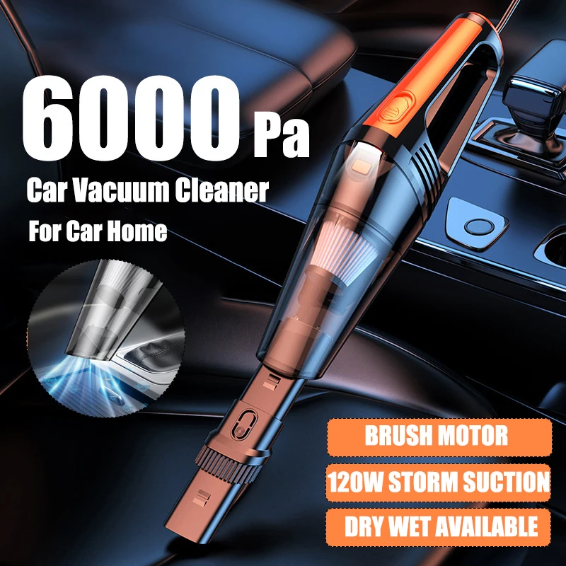 6000Pa Portable Car Vacuum Cleaner High-Power Strong Brushless Cordless Wireless Vacuum Cleaner For The Car Interior Cleaner
6000Pa Portable Car Vacuum Cleaner High-Power Strong Brushless Cordless Wireless Vacuum Cleaner For The Car Interior Cleaner