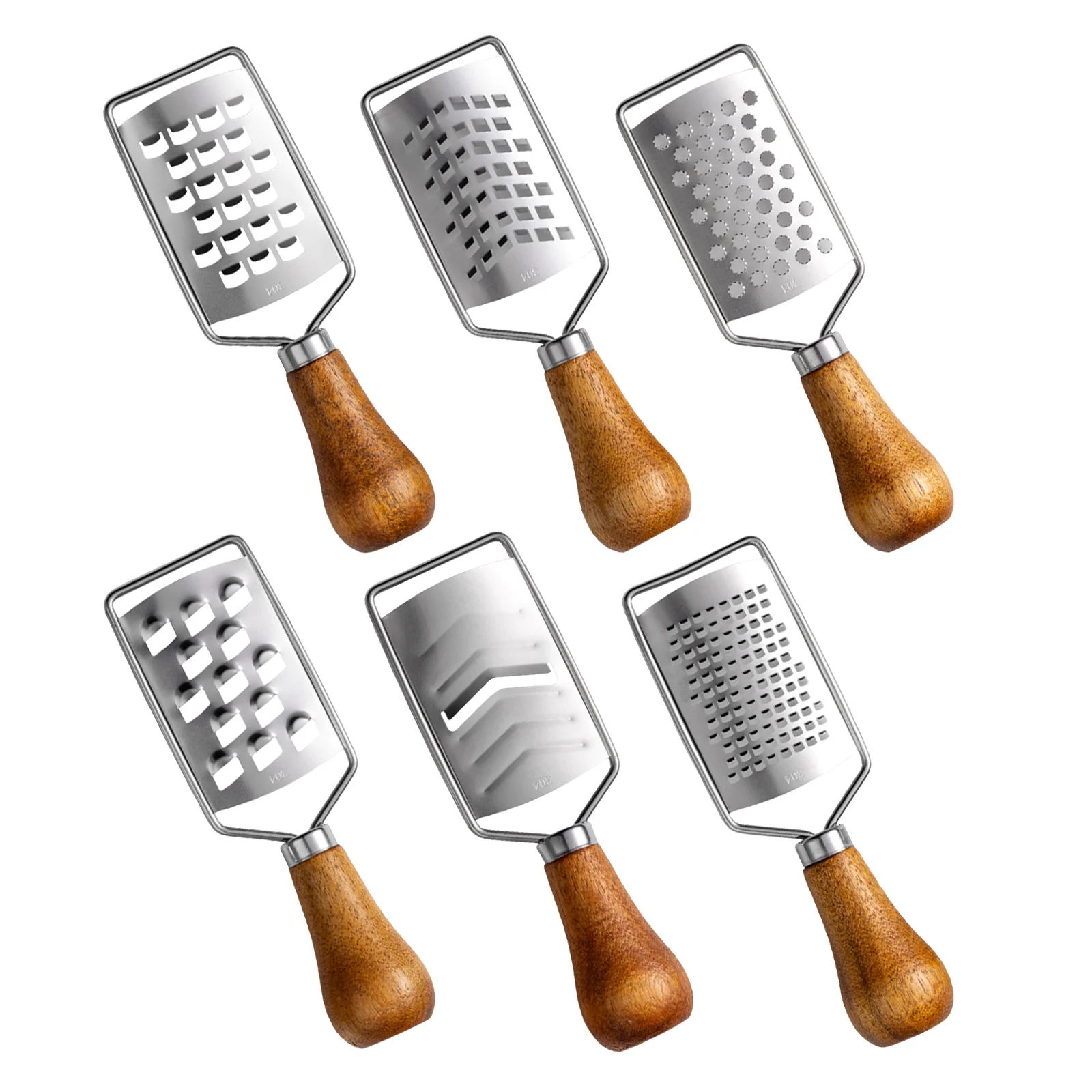 6pcs Mini Cheese Grater Stainless Steel Handheld Zester For Garlic Ginger Chocolate Vegetables Fruits Portable Kitchen Grater
6pcs Mini Cheese Grater Stainless Steel Handheld Zester For Garlic Ginger Chocolate Vegetables Fruits Portable Kitchen Grater