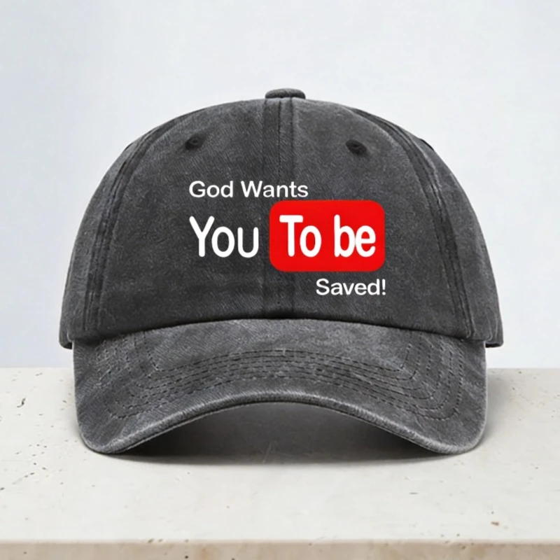 God Wants You To Be Saved baseball cap fashion unisex Adjustable Jesus Christian Retro Washed denim caps Soft top Sun hats
God Wants You To Be Saved baseball cap fashion unisex Adjustable Jesus Christian Retro Washed denim caps Soft top Sun hats