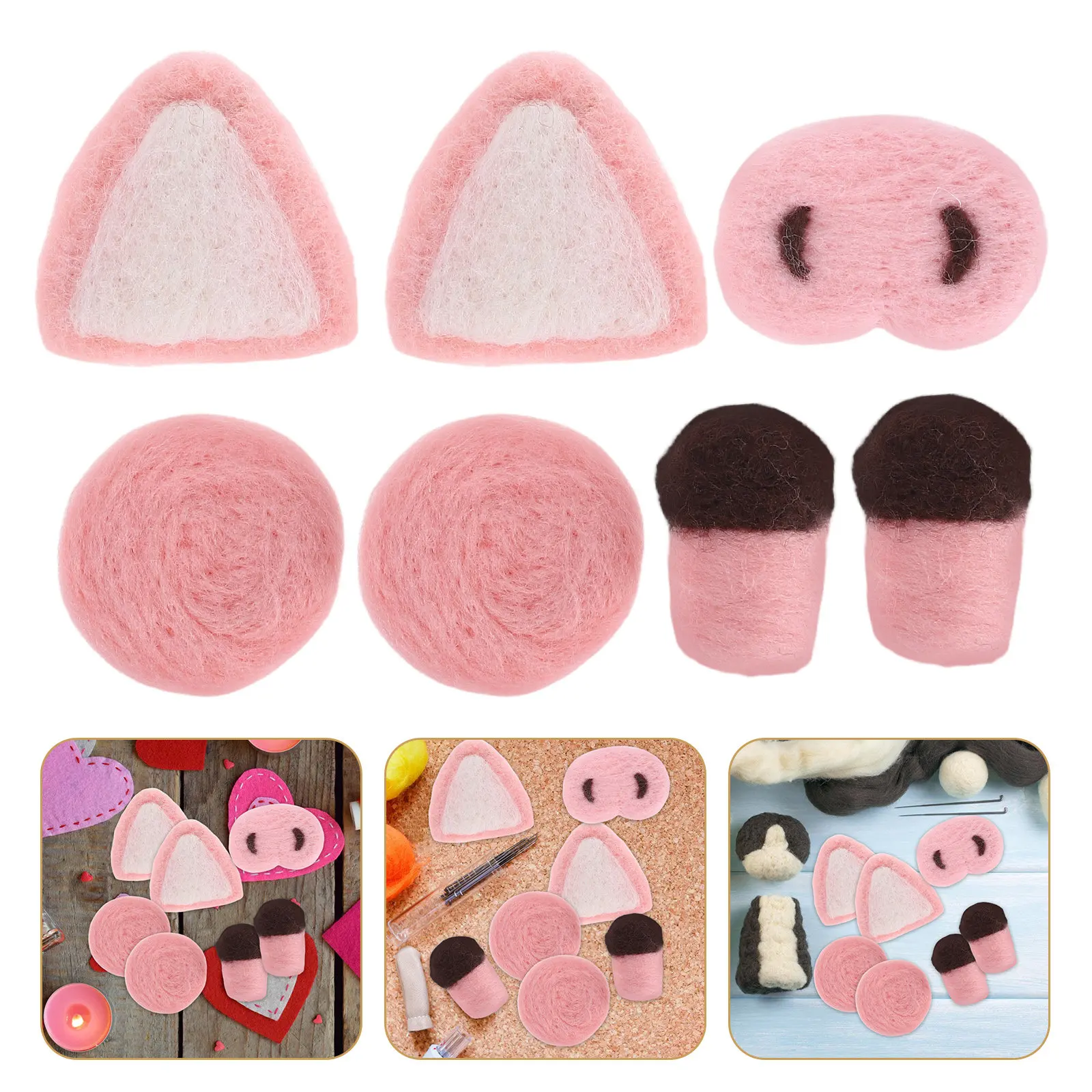 1Set Pig Accessories Ears Nose Blusher Legs for DIY Craft Making Cute Handmade Pig Ornament Supplies for Kids Creativity
1Set Pig Accessories Ears Nose Blusher Legs for DIY Craft Making Cute Handmade Pig Ornament Supplies for Kids Creativity