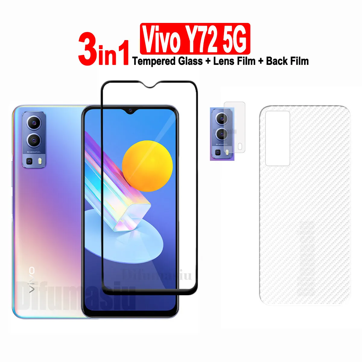 For Vivo Y72 5G Tempered Glass Vivo Y78 Y76 Y30 5G / Y01 Y02S Y15A Y15S Y16 Y21T Y22S Y33S Y33T Y35 Y36 Screen Protector
For Vivo Y72 5G Tempered Glass Vivo Y78 Y76 Y30 5G / Y01 Y02S Y15A Y15S Y16 Y21T Y22S Y33S Y33T Y35 Y36 Screen Protector