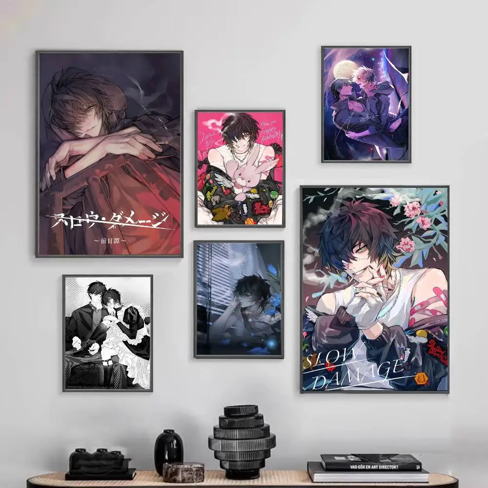 bl game S-Slow D-Damage Elegant Poster HD Quality Wall Art Retro Posters For Home Room Wall Decor Self Adhesive
bl game S-Slow D-Damage Elegant Poster HD Quality Wall Art Retro Posters For Home Room Wall Decor Self Adhesive