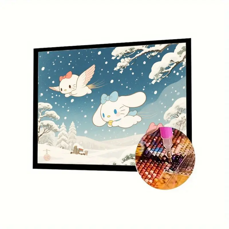 1 шт. Kawaii Cinnamoroll & Flying Companion Зимняя страна чудес 5D набор для алмазной живописи-полная дрель милый мультфильм аниме стиль DIY Di
1 шт. Kawaii Cinnamoroll & Flying Companion Зимняя страна чудес 5D набор для алмазной живописи-полная дрель милый мультфильм аниме стиль DIY Di