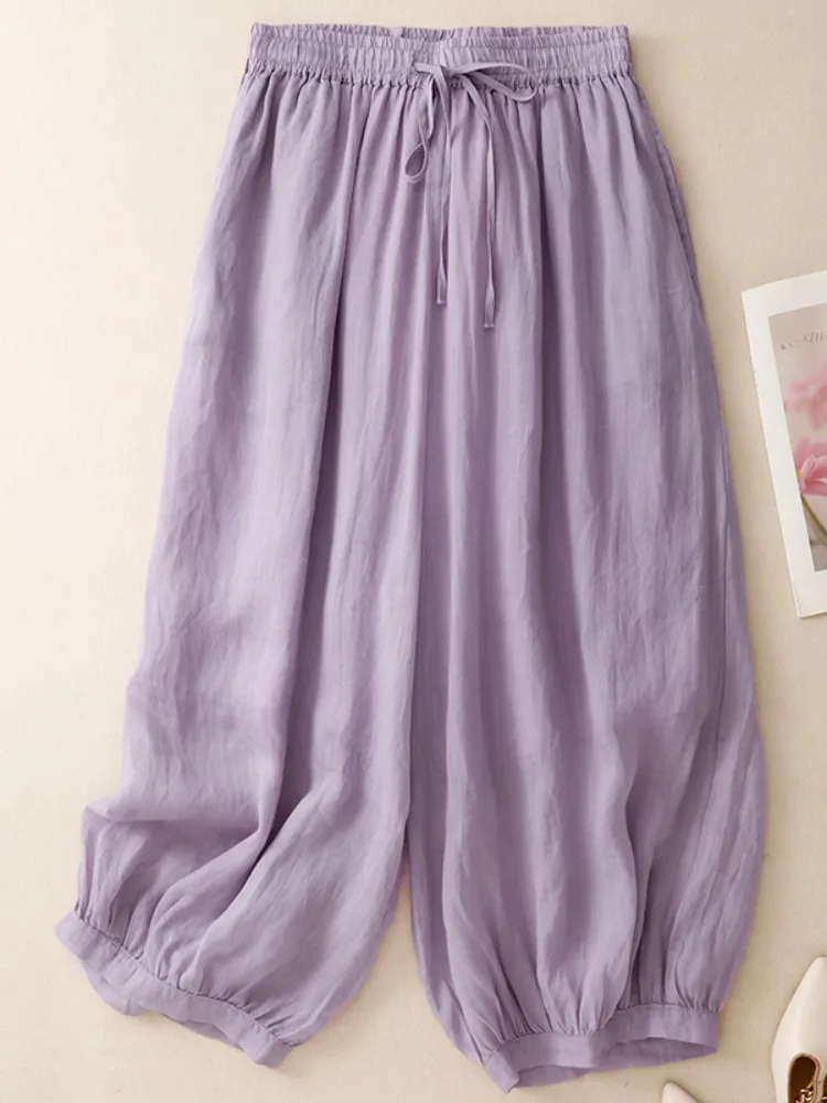 Легкие летние хлопковые льняные широкие брюки-фонарики, женские повседневные брюки для путешествий, утягивающие возраст, свободная посадка
Легкие летние хлопковые льняные широкие брюки-фонарики, женские повседневные брюки для путешествий, утягивающие возраст, свободная посадка