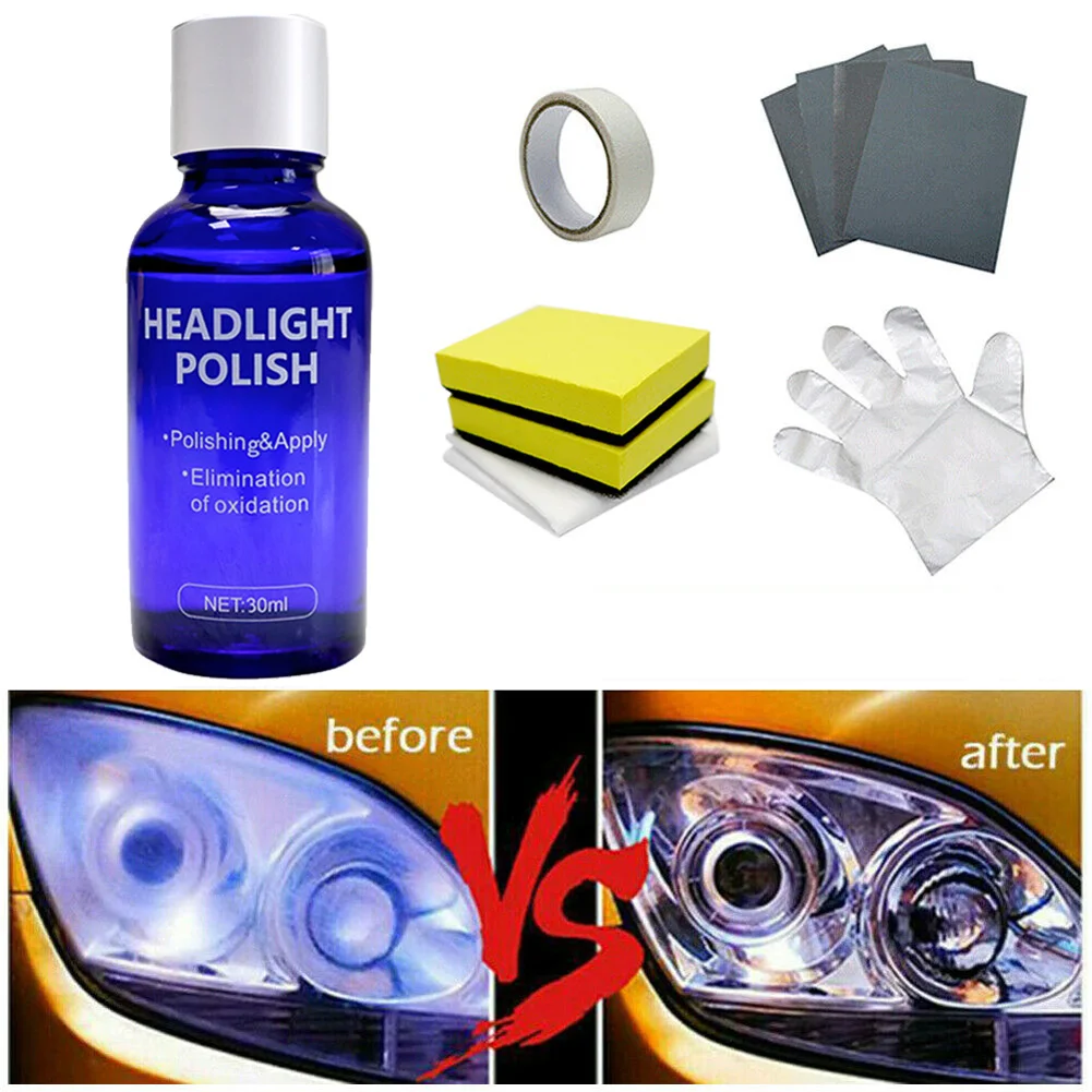 30ml Headlight Repair Liquid Headlight Polishing Auto Rearview Mirror Coating Anti-scratch and Maintenance Liquid Kit Car Care
30ml Headlight Repair Liquid Headlight Polishing Auto Rearview Mirror Coating Anti-scratch and Maintenance Liquid Kit Car Care