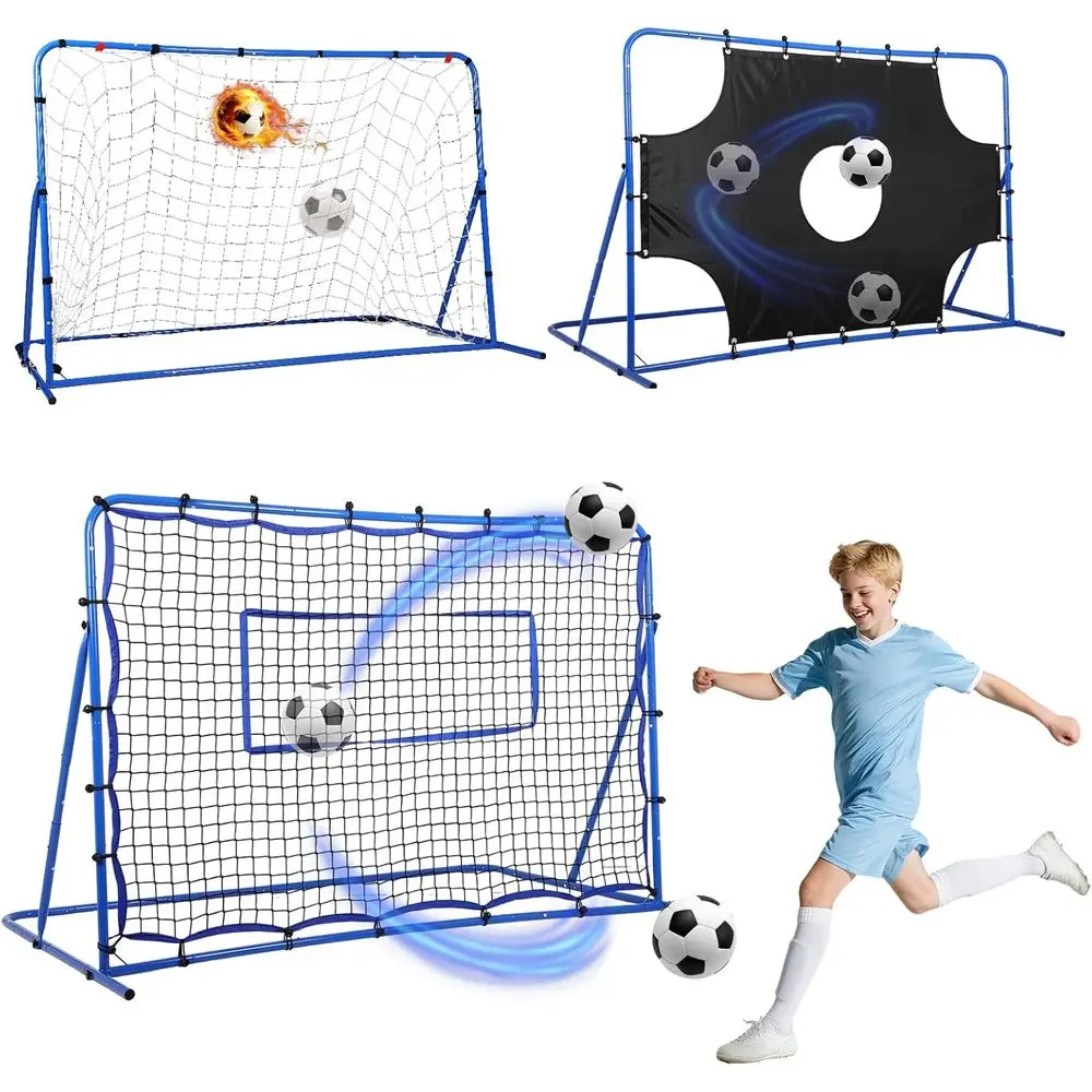 3-in-1 Soccer Goal with Tear-Resistant Net for Precision Training and Ball Control for Kids and Teens
3-in-1 Soccer Goal with Tear-Resistant Net for Precision Training and Ball Control for Kids and Teens