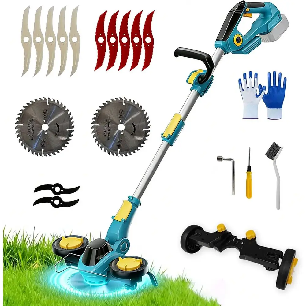 Weed Wacker CordlCompatible with 20V MAX Battery(Battery Not Included), 4 in 1 Weed Electric Eater with Wheels Battery Powered B
Weed Wacker CordlCompatible with 20V MAX Battery(Battery Not Included), 4 in 1 Weed Electric Eater with Wheels Battery Powered B