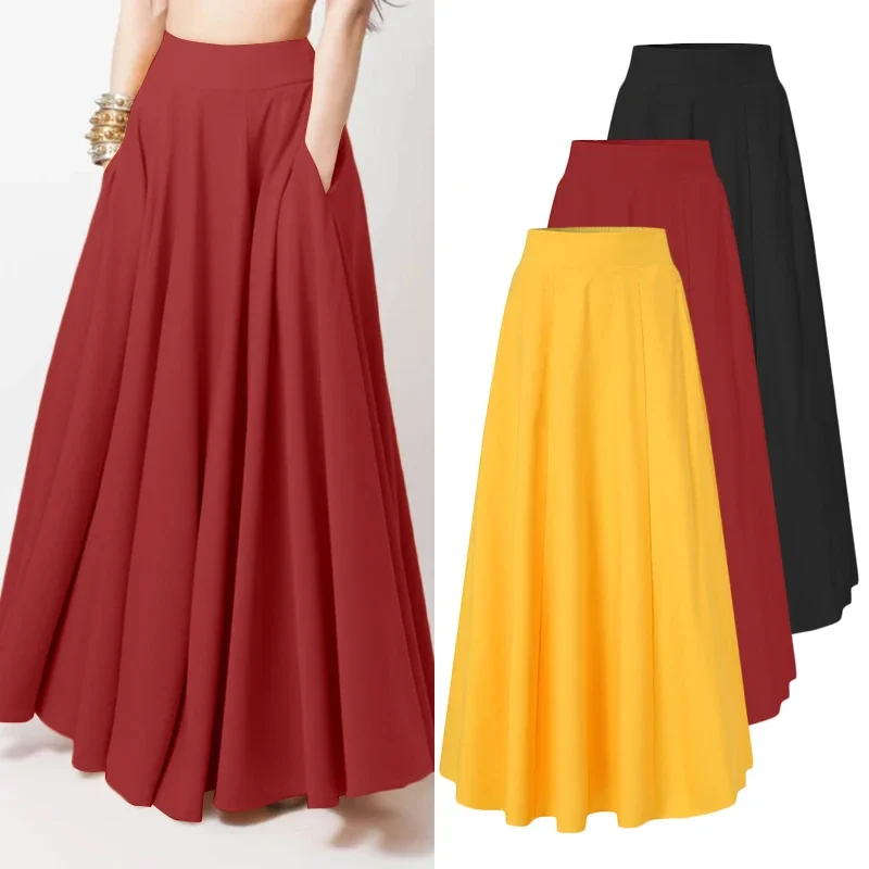 2025 Women Spring Sundress Fashion Maxi Skirts Elegant Long Party Vestidos Female High Waist Solid Robe Beach Faldas Saia
2025 Women Spring Sundress Fashion Maxi Skirts Elegant Long Party Vestidos Female High Waist Solid Robe Beach Faldas Saia