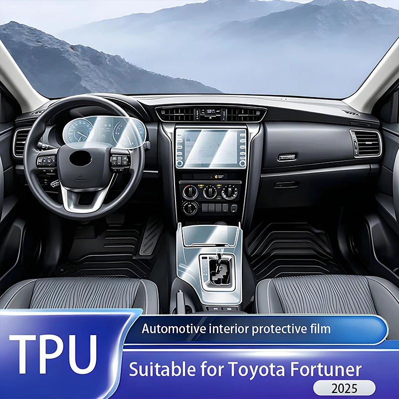 Fit for Toyota Fortuner 2025 Interior TPU Transparent Anti-Scratch Waterproof Dash Nav Door Console Protective Film Cover Pad
Fit for Toyota Fortuner 2025 Interior TPU Transparent Anti-Scratch Waterproof Dash Nav Door Console Protective Film Cover Pad