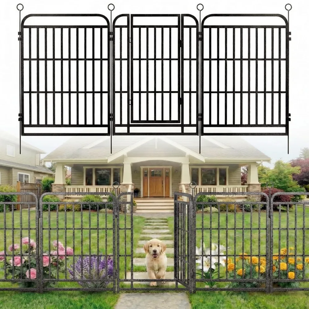 12 Panels No Dig Garden Fence 27 Ft(L) X 40 in(H) Animal Barrier Border for Dogs, Outdoor Decorative Pet Fencing, Customized
12 Panels No Dig Garden Fence 27 Ft(L) X 40 in(H) Animal Barrier Border for Dogs, Outdoor Decorative Pet Fencing, Customized