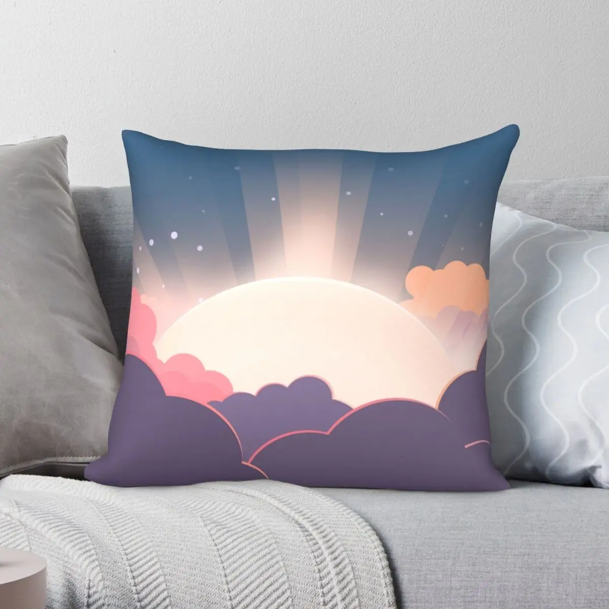 Sunrise Pillowcase Polyester Linen Velvet Creative Zip Decor Sofa Seater Cushion Cover 18"
Sunrise Pillowcase Polyester Linen Velvet Creative Zip Decor Sofa Seater Cushion Cover 18"