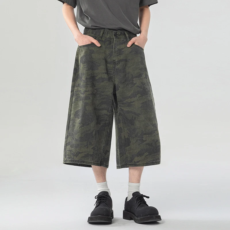 Men's Retro Vibe Jeans Shorts High Street CamouflageDenim Cargo Shorts - Loose Straight Fit Casual Streetwear Summer Shorts
Men's Retro Vibe Jeans Shorts High Street CamouflageDenim Cargo Shorts - Loose Straight Fit Casual Streetwear Summer Shorts