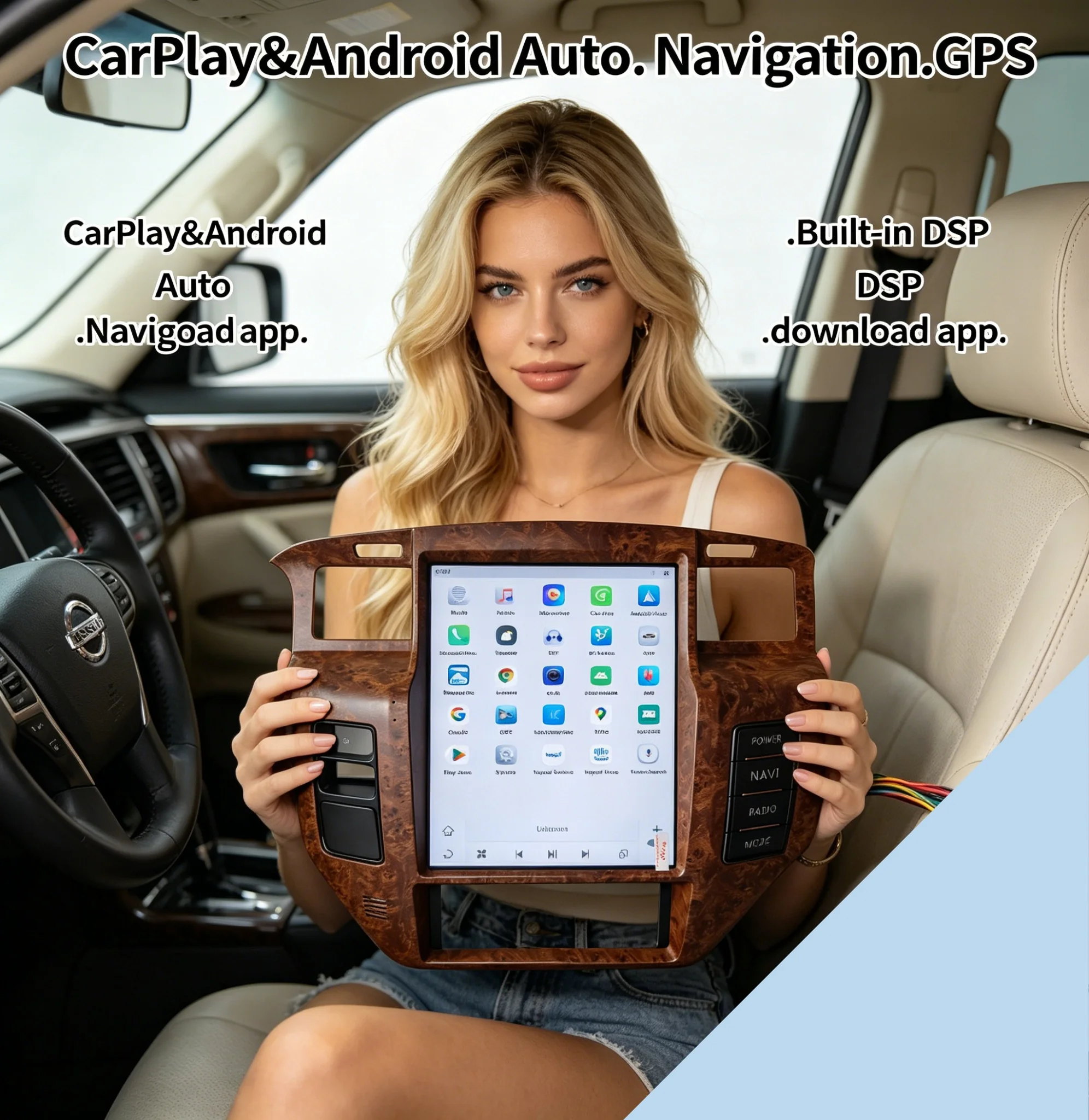 12.1" For Nissan Patrol Y61 2004~2019 Car Radio Carplay Android 14 Auto Stere HD Screen Car Stereo BT GPS Navigation Headunit
12.1" For Nissan Patrol Y61 2004~2019 Car Radio Carplay Android 14 Auto Stere HD Screen Car Stereo BT GPS Navigation Headunit