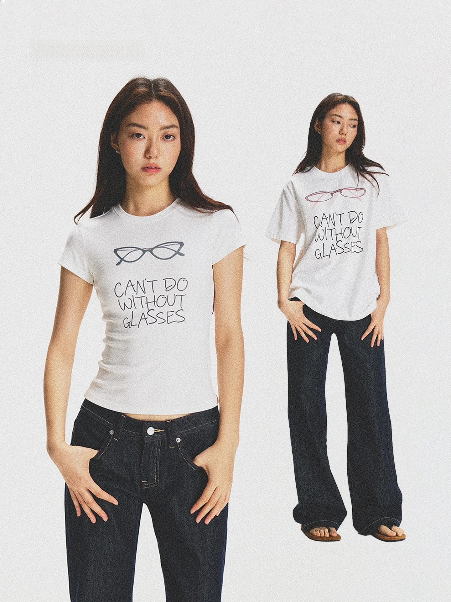 UnderStress Hand-Drawn Glasses Couple Short Sleeve T-Shirt Summer Print round Neck Casual Loose Fit Cotton Soft Comfortable
UnderStress Hand-Drawn Glasses Couple Short Sleeve T-Shirt Summer Print round Neck Casual Loose Fit Cotton Soft Comfortable