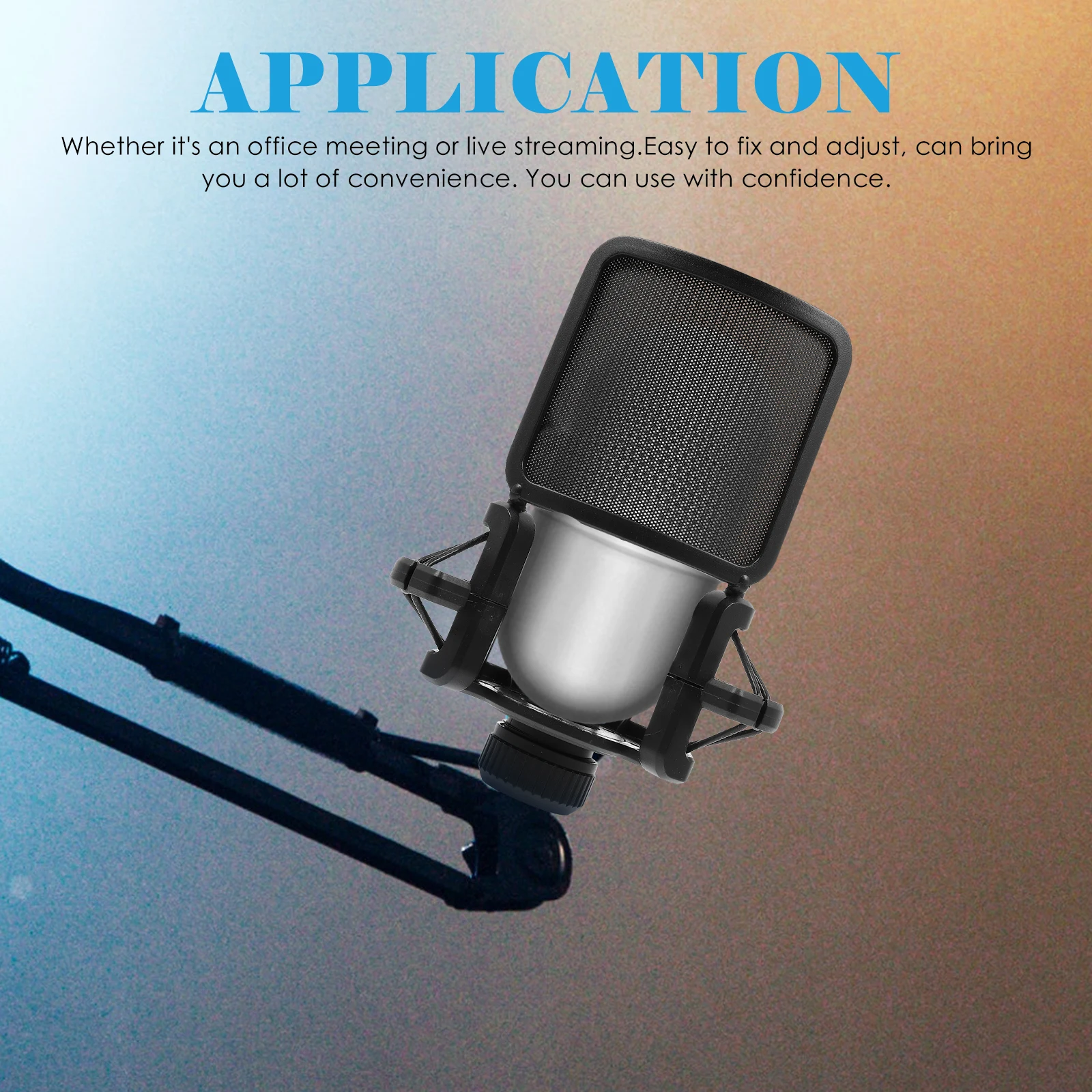 Microphone Shock Mount Shockproof Holder Brackets Anti Vibration Accessories Lightweight Portable Durable Plastic Stand
Microphone Shock Mount Shockproof Holder Brackets Anti Vibration Accessories Lightweight Portable Durable Plastic Stand