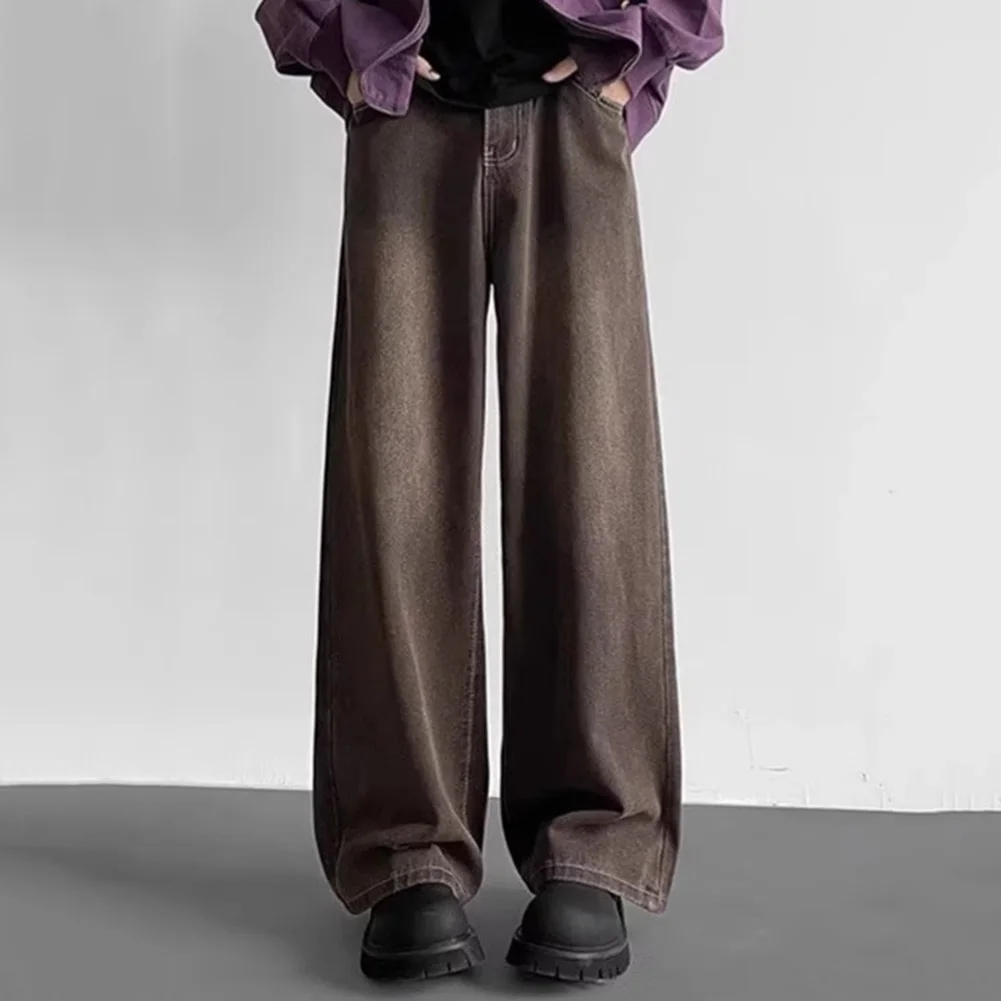 All Season Wide Leg Trousers Solid Color Pants Casual Pants Loose Straight Trousers Medium Waist Design Men's Fashion Trousers
All Season Wide Leg Trousers Solid Color Pants Casual Pants Loose Straight Trousers Medium Waist Design Men's Fashion Trousers